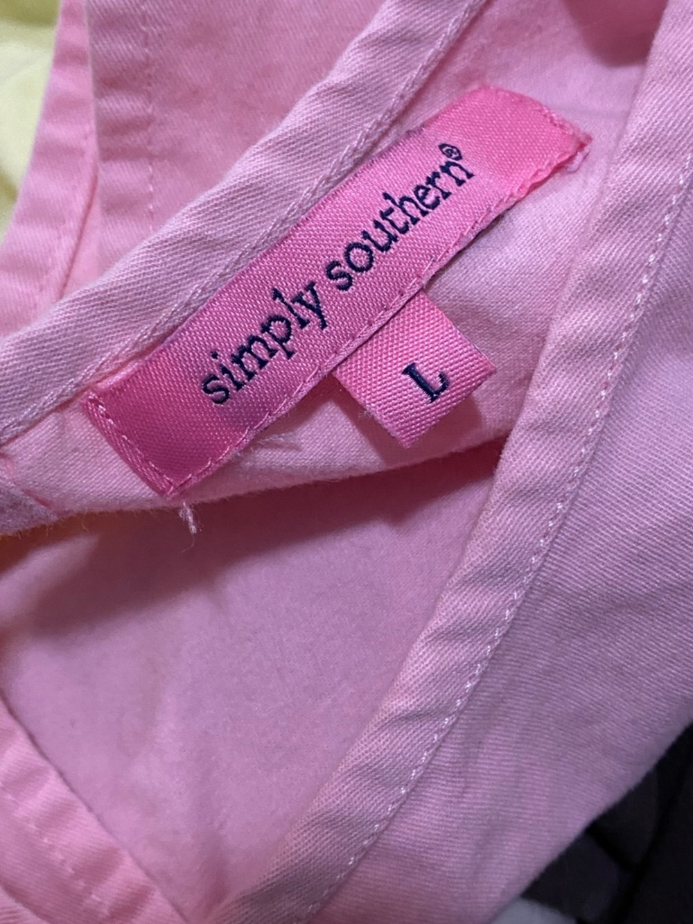 Simply southern rainbow cotton colorblock babydoll mini dress ruffle Large - Picture 4 of 7